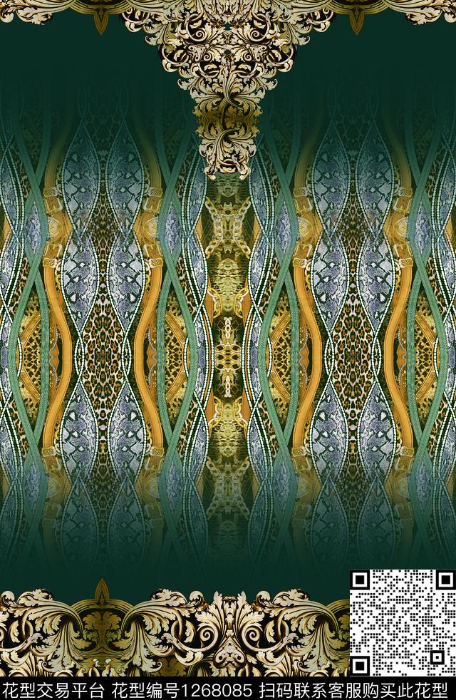 定位花连衣裙印度数码印花华亿平台下载（图片编号: 1268085） - 瓦栏（Walan）