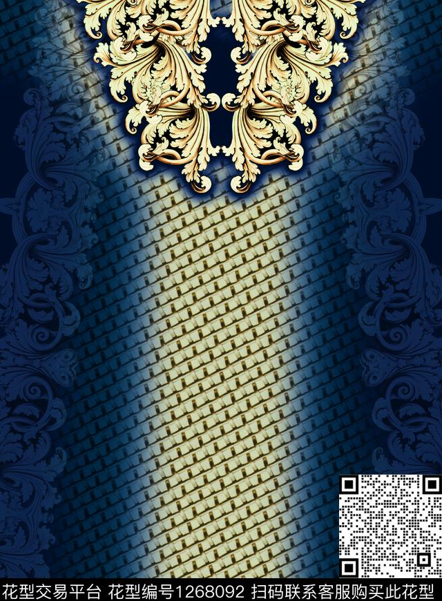 定位花连衣裙印度数码印花华亿平台下载（图片编号: 1268092） - 瓦栏（Walan）