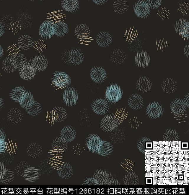 绘画几何抽象数码印花华亿平台下载（图片编号: 1268182） - 瓦栏（Walan）