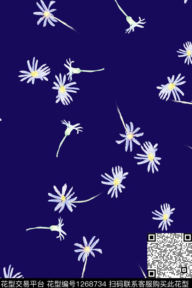 小碎花花卉传统华亿平台传统印花华亿平台下载（图片编号: 1268734） - 瓦栏（Walan）
