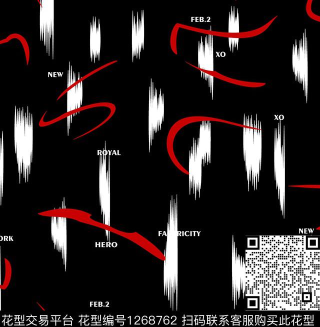 男装几何潮牌传统印花华亿平台下载（图片编号: 1268762） - 瓦栏（Walan）