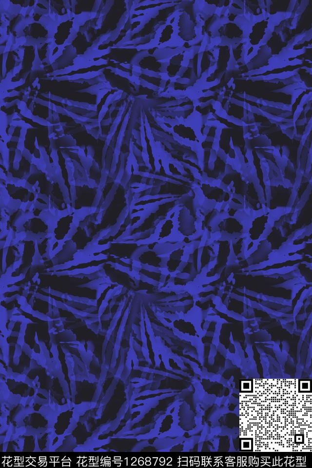 炫彩梦幻扎染风格男装休闲花卉数码印花华亿平台下载（图片编号: 1268792） - 瓦栏（Walan）