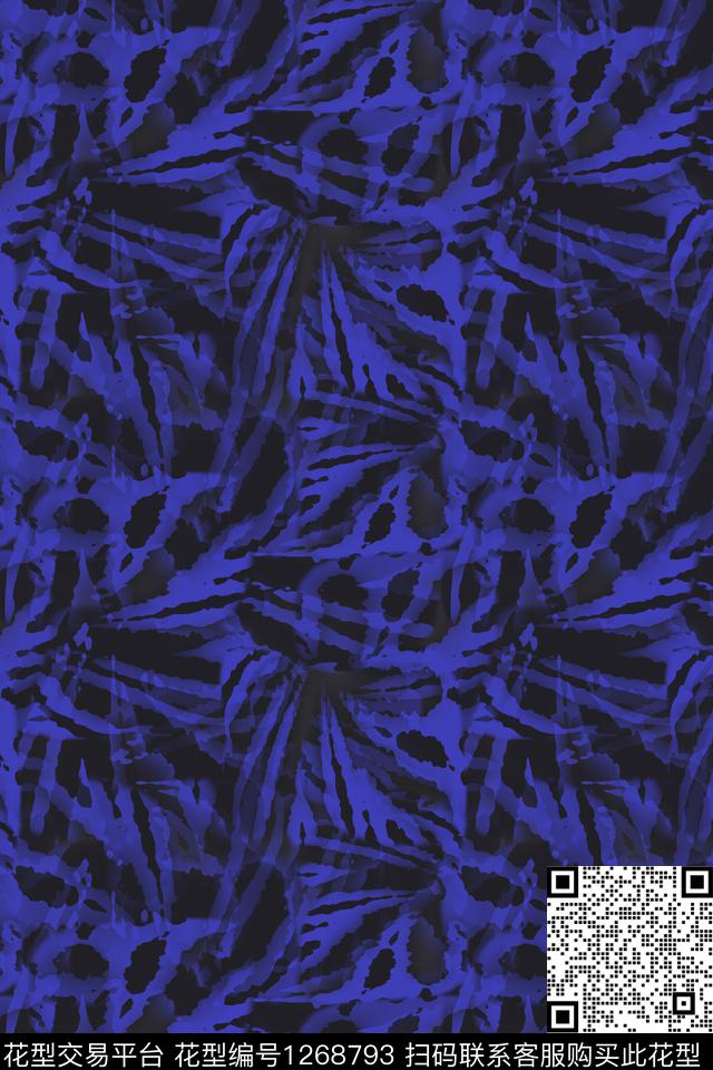 炫彩梦幻扎染风格男装休闲花卉数码印花华亿平台下载（图片编号: 1268793） - 瓦栏（Walan）