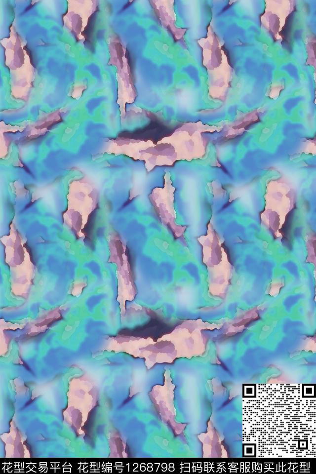 男装休闲花卉迷彩图案炫彩梦幻数码印花华亿平台下载（图片编号: 1268798） - 瓦栏（Walan）