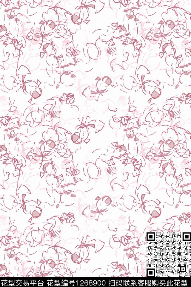 抽象肌理图案男装休闲花卉数码印花华亿平台下载（图片编号: 1268900） - 瓦栏（Walan）