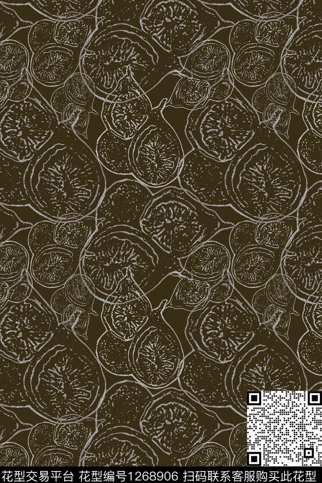 肌理图案抽象男装休闲花卉传统印花华亿平台下载（图片编号: 1268906） - 瓦栏（Walan）