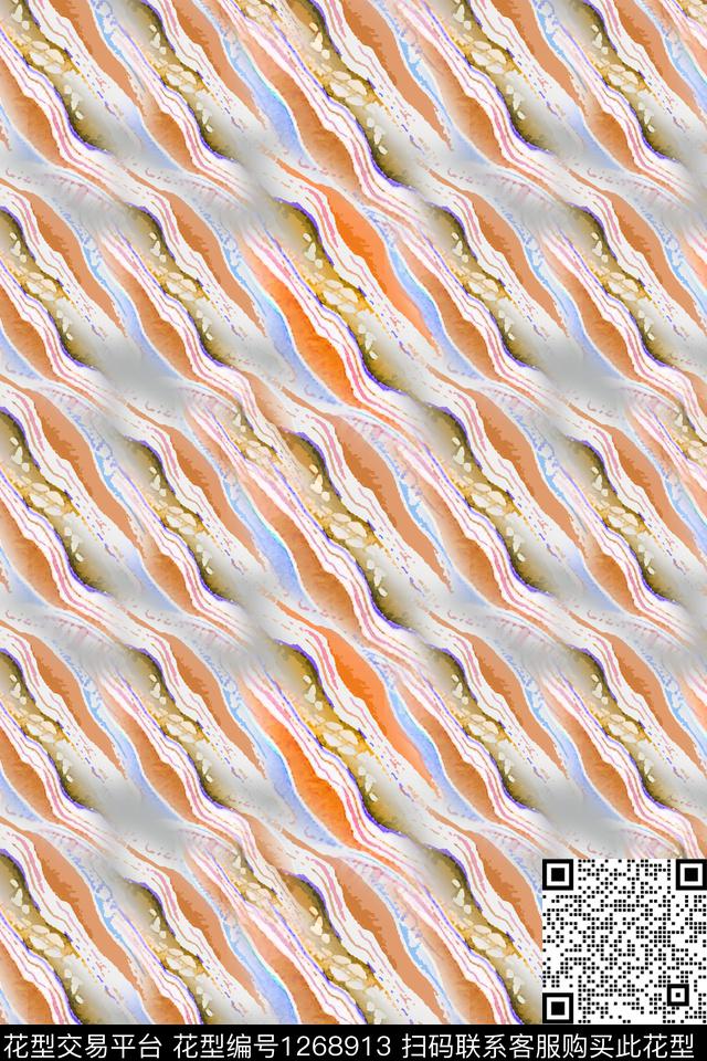 抽象条纹混搭艺术迷彩数码印花华亿平台下载（图片编号: 1268913） - 瓦栏（Walan）