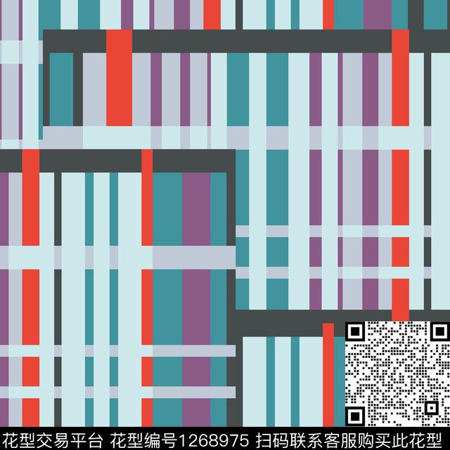 复古几何传统印花华亿平台下载（图片编号: 1268975） - 瓦栏（Walan）