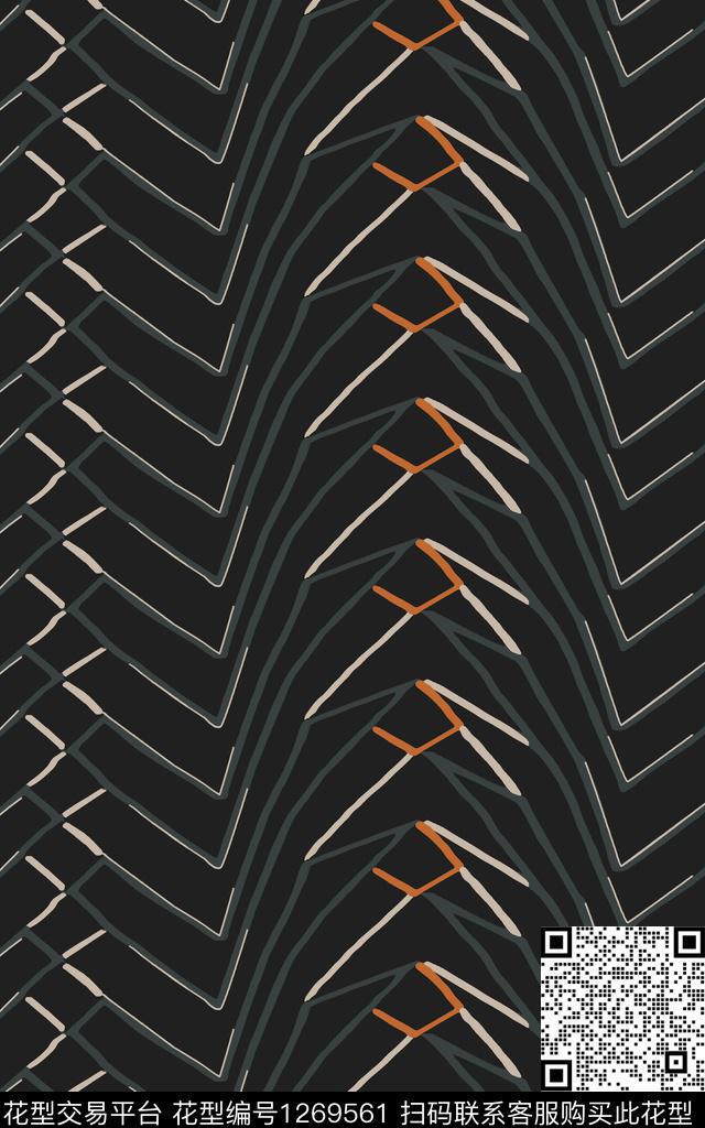 几何格子豹纹传统印花华亿平台下载（图片编号: 1269561） - 瓦栏（Walan）