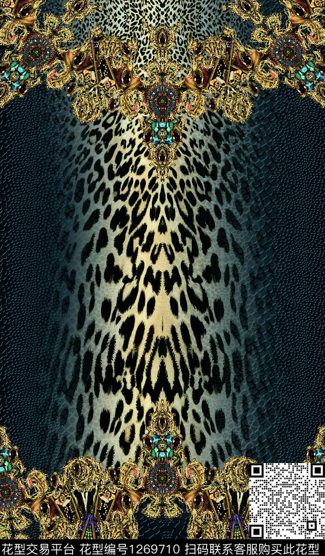 数码华亿平台定位花连衣裙数码印花华亿平台下载（图片编号: 1269710） - 瓦栏（Walan）