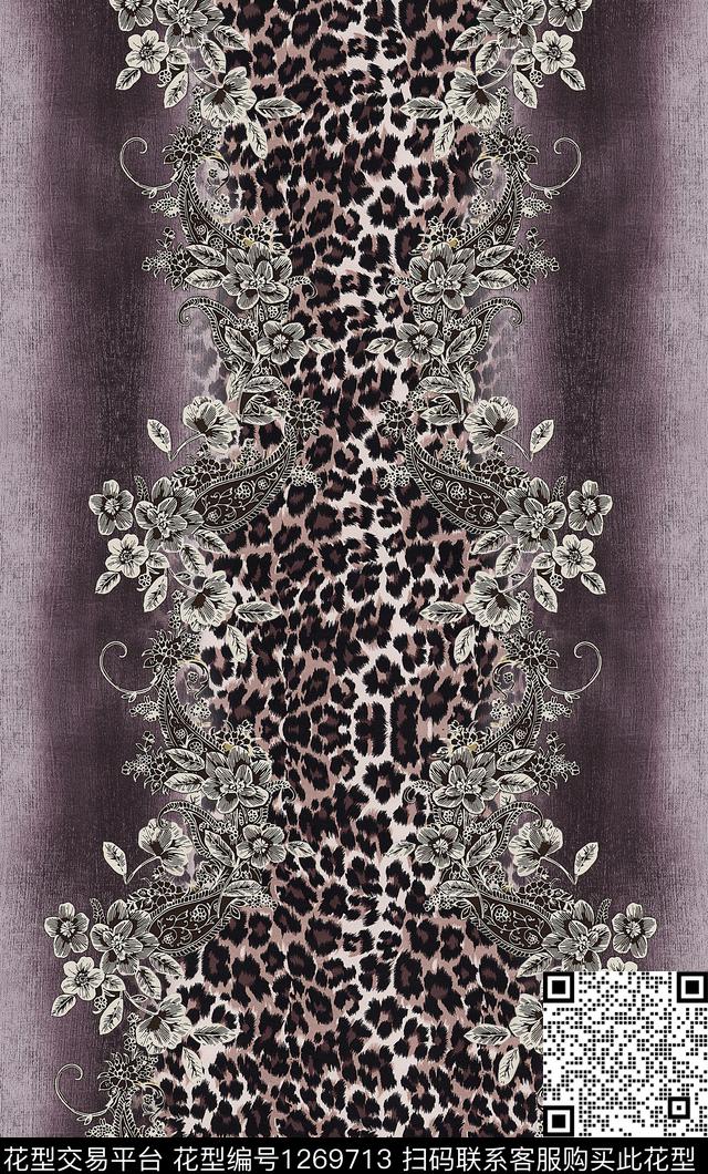 数码华亿平台定位花连衣裙数码印花华亿平台下载（图片编号: 1269713） - 瓦栏（Walan）