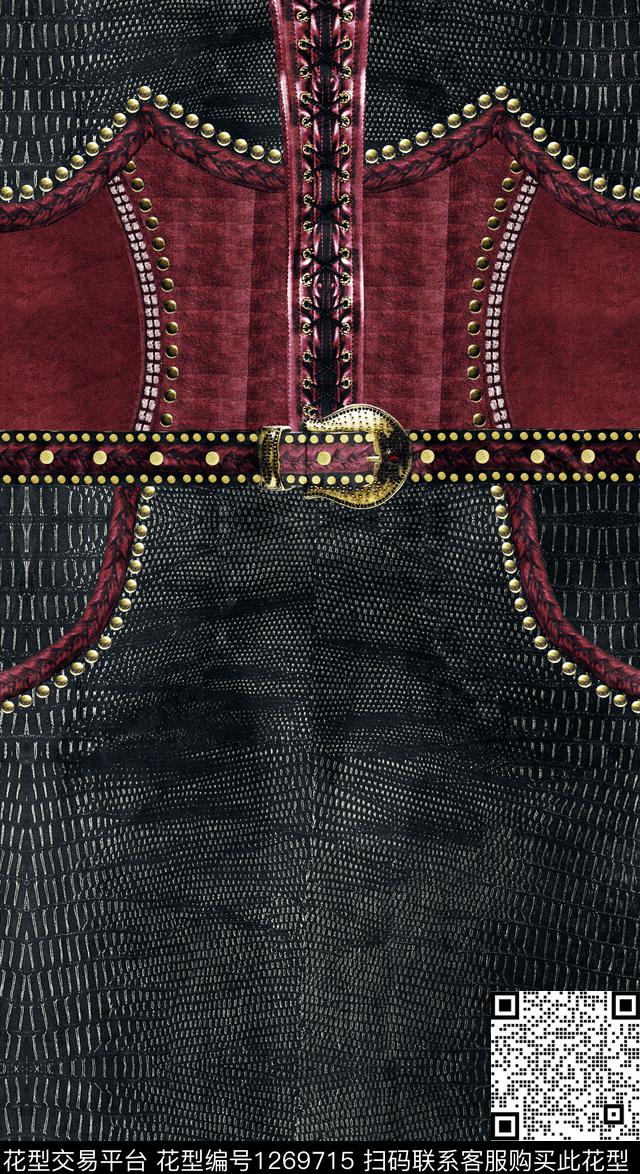 数码华亿平台定位花连衣裙数码印花华亿平台下载（图片编号: 1269715） - 瓦栏（Walan）