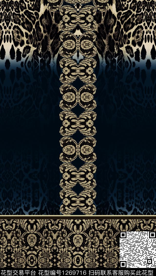 数码华亿平台定位花连衣裙数码印花华亿平台下载（图片编号: 1269716） - 瓦栏（Walan）