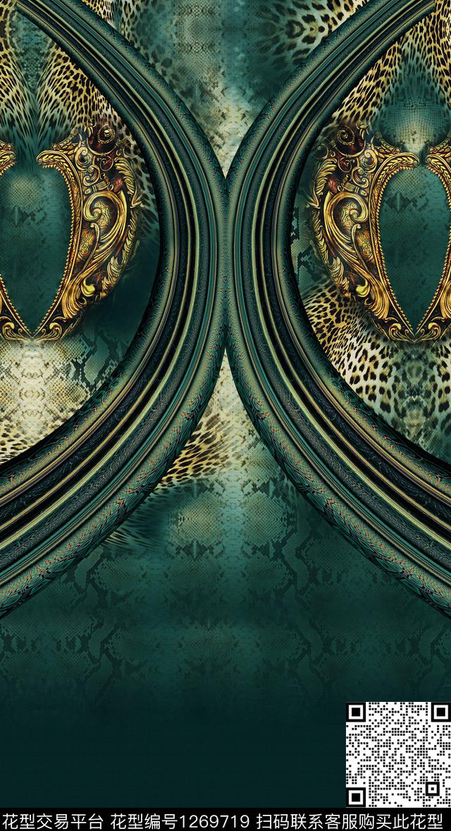 数码华亿平台定位花连衣裙数码印花华亿平台下载（图片编号: 1269719） - 瓦栏（Walan）