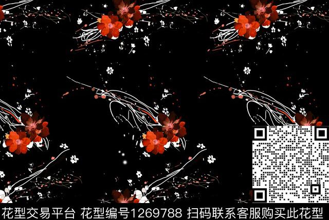 玫瑰花数码华亿平台花卉数码印花华亿平台下载（图片编号: 1269788） - 瓦栏（Walan）