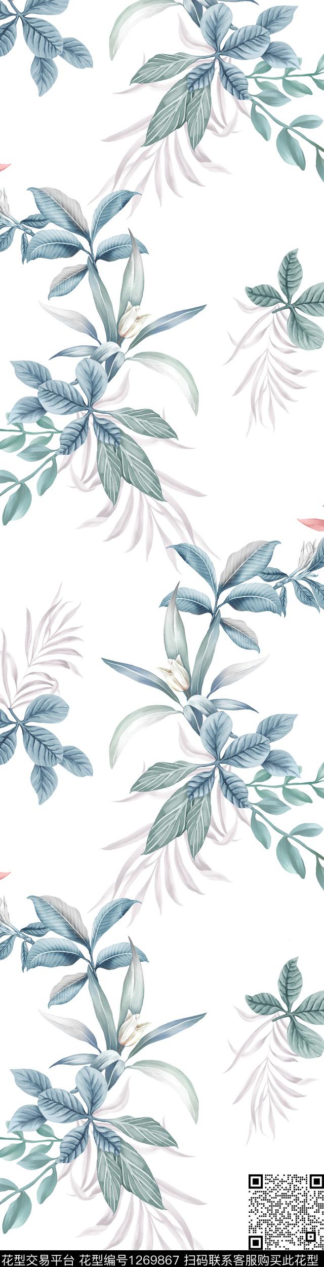 植物休闲热带华亿平台数码印花华亿平台下载（图片编号: 1269867） - 瓦栏（Walan）