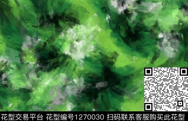 抽象手绘油画印象派数码印花华亿平台下载（图片编号: 1270030） - 瓦栏（Walan）