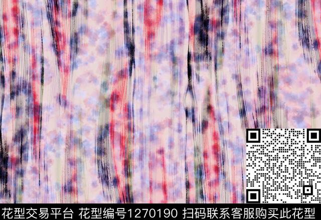 水彩花卉手绘数码印花华亿平台下载（图片编号: 1270190） - 瓦栏（Walan）