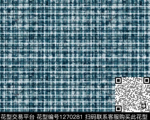 数码华亿平台格子单色数码印花华亿平台下载（图片编号: 1270281） - 瓦栏（Walan）