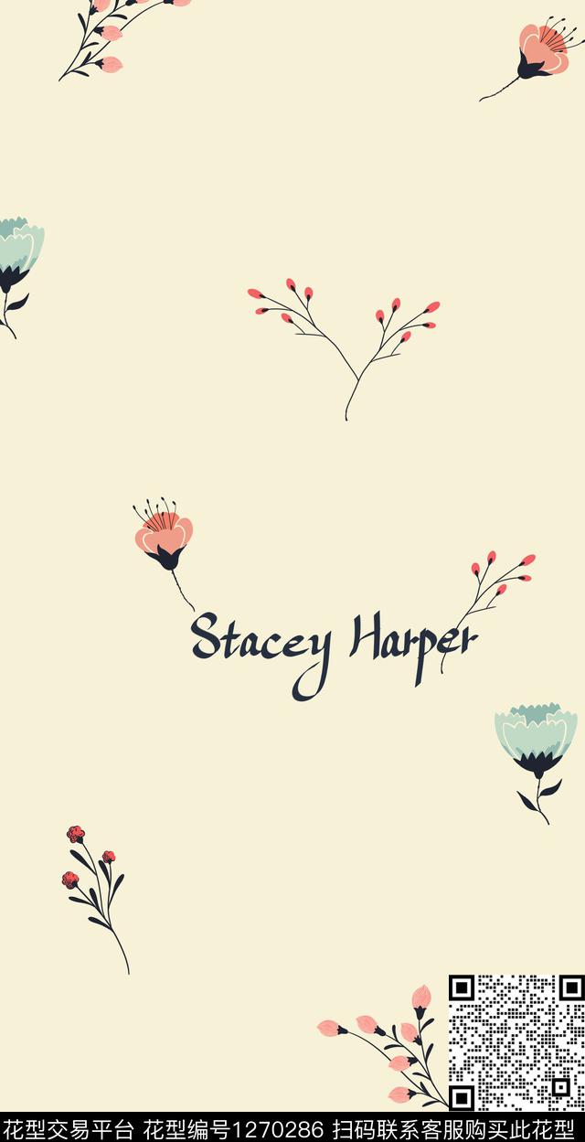 小清新小碎花传统印花华亿平台下载（图片编号: 1270286） - 瓦栏（Walan）