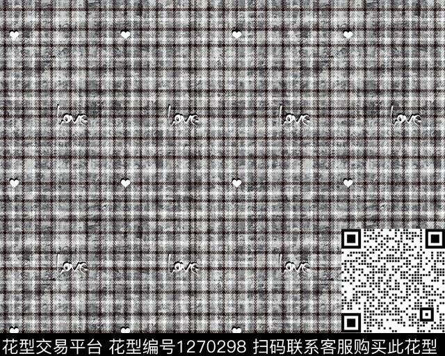 数码华亿平台格子字母数码印花华亿平台下载（图片编号: 1270298） - 瓦栏（Walan）