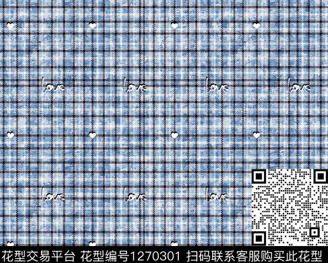 数码华亿平台格子字母数码印花华亿平台下载（图片编号: 1270301） - 瓦栏（Walan）