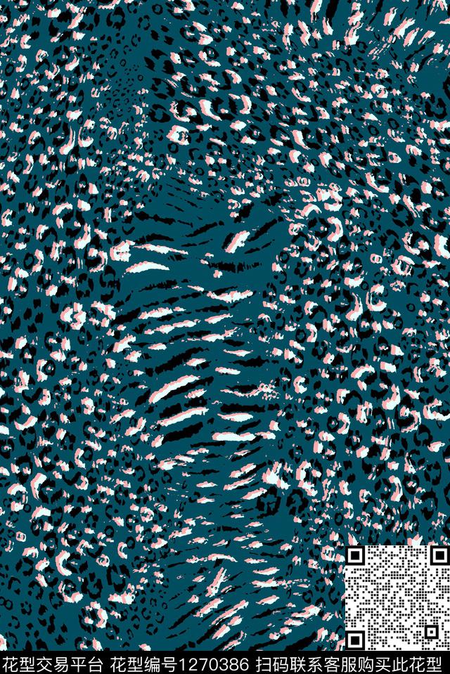 复古豹纹大牌风传统印花华亿平台下载（图片编号: 1270386） - 瓦栏（Walan）