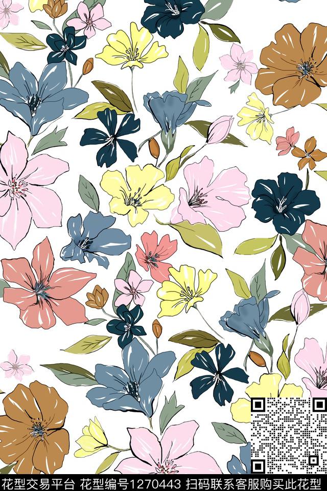 少女大牌风欧洲数码印花华亿平台下载（图片编号: 1270443） - 瓦栏（Walan）