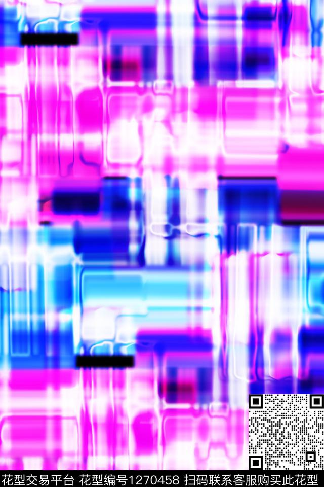 水彩纹理抽象男装数码印花华亿平台下载（图片编号: 1270458） - 瓦栏（Walan）