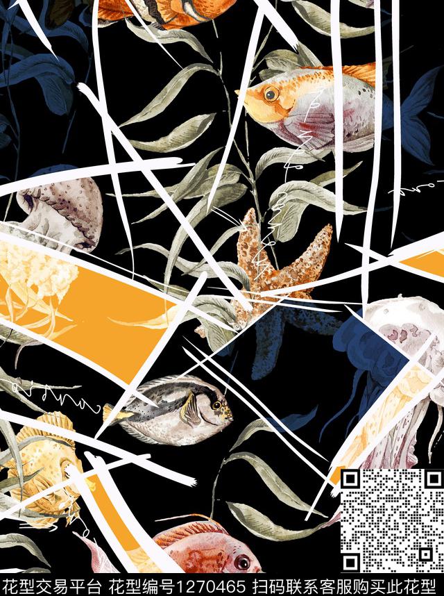 女装数码华亿平台热带鱼数码印花华亿平台下载（图片编号: 1270465） - 瓦栏（Walan）