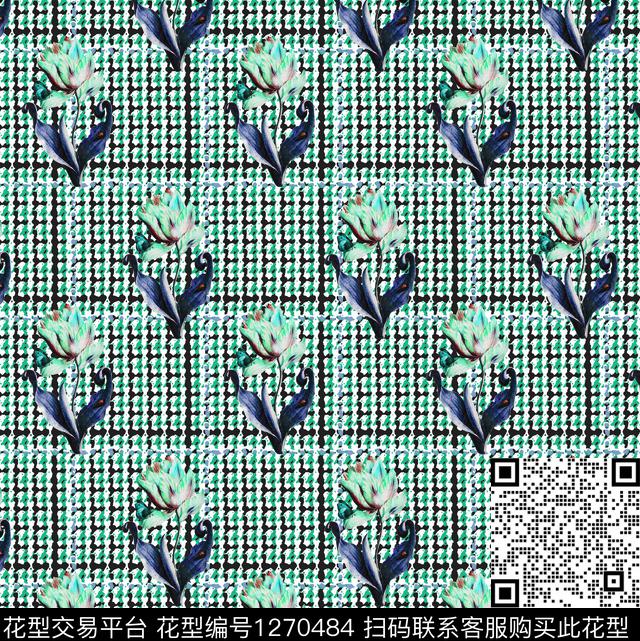 几何数码华亿平台格子数码印花华亿平台下载（图片编号: 1270484） - 瓦栏（Walan）