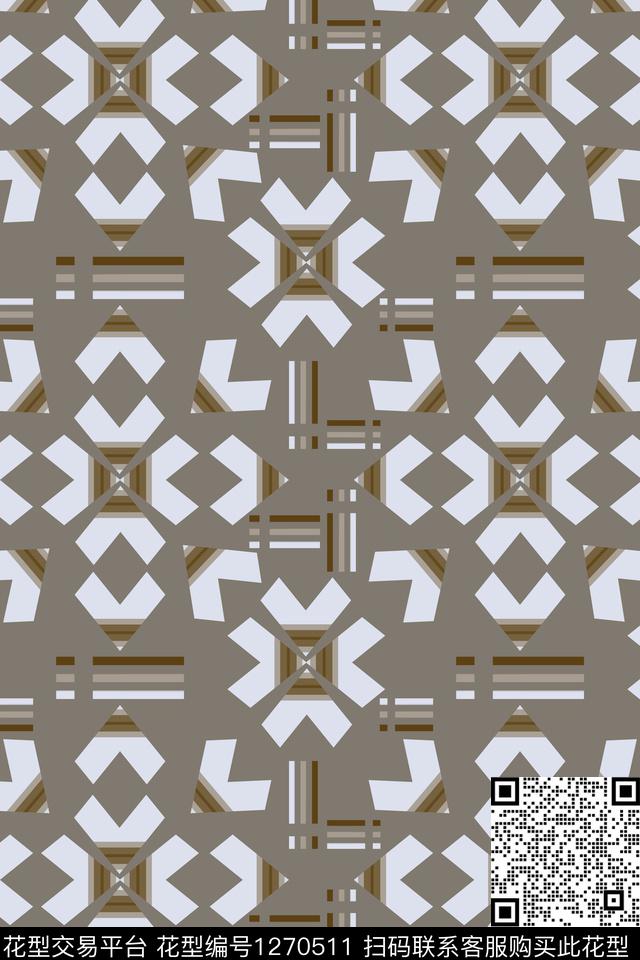 男装休闲花卉奢华游牧几何数码印花华亿平台下载（图片编号: 1270511） - 瓦栏（Walan）