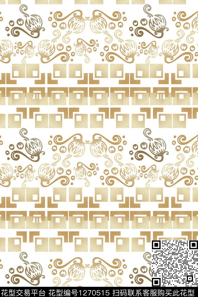佩斯利图案条纹混搭奢华游牧数码印花华亿平台下载（图片编号: 1270515） - 瓦栏（Walan）