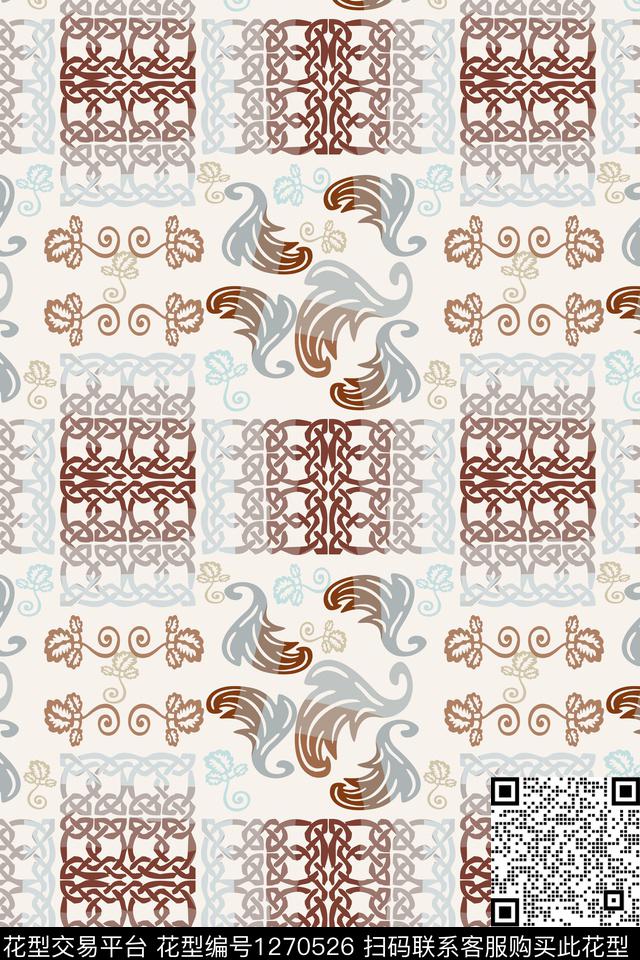 渐变色彩男装休闲花卉奢华游牧数码印花华亿平台下载（图片编号: 1270526） - 瓦栏（Walan）