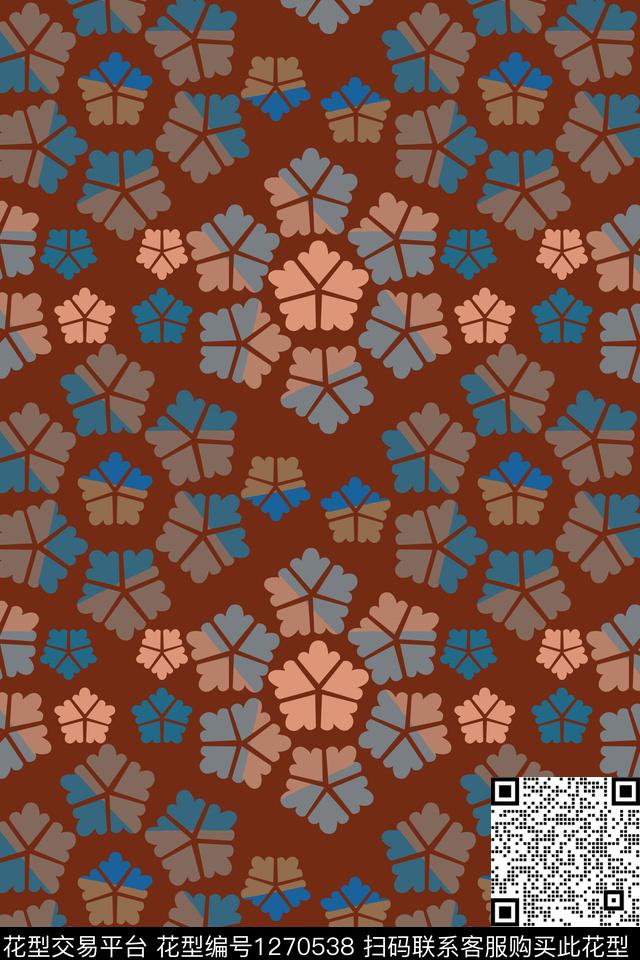 男装休闲花卉奢华游牧渐变色彩数码印花华亿平台下载（图片编号: 1270538） - 瓦栏（Walan）