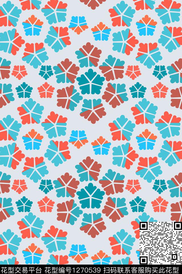 男装休闲花卉奢华游牧渐变色彩数码印花华亿平台下载（图片编号: 1270539） - 瓦栏（Walan）