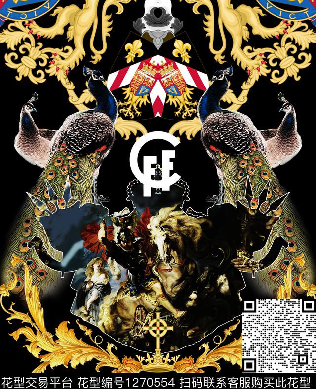 金属定位花男装数码印花华亿平台下载（图片编号: 1270554） - 瓦栏（Walan）