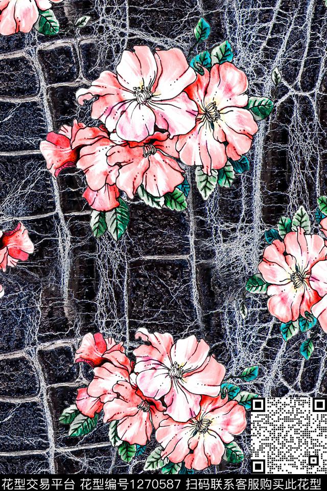 艺术中老年线条画数码印花华亿平台下载（图片编号: 1270587） - 瓦栏（Walan）