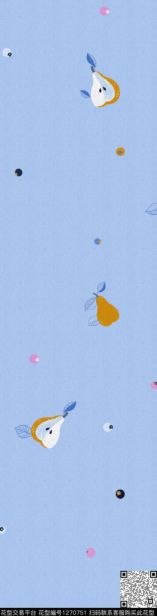 卡通动物水果樱桃传统印花华亿平台下载（图片编号: 1270751） - 瓦栏（Walan）