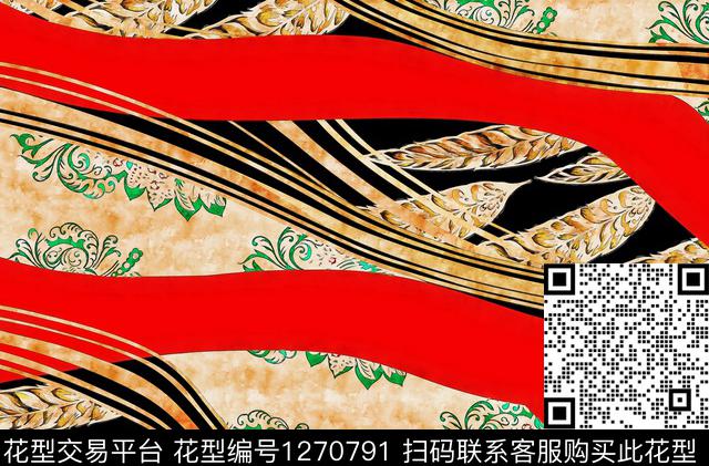 水彩花卉手绘数码印花华亿平台下载（图片编号: 1270791） - 瓦栏（Walan）