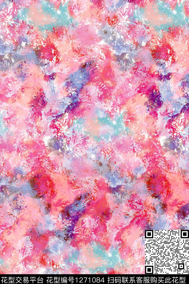 女装纹理淑女数码印花华亿平台下载（图片编号: 1271084） - 瓦栏（Walan）