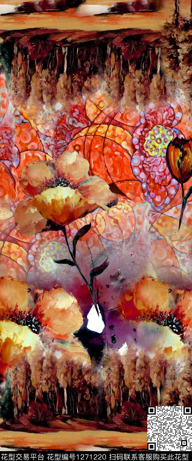 定位花数码华亿平台中老年数码印花华亿平台下载（图片编号: 1271220） - 瓦栏（Walan）