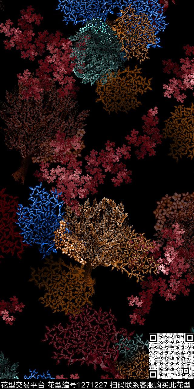 几何抽象中老年数码印花华亿平台下载（图片编号: 1271227） - 瓦栏（Walan）