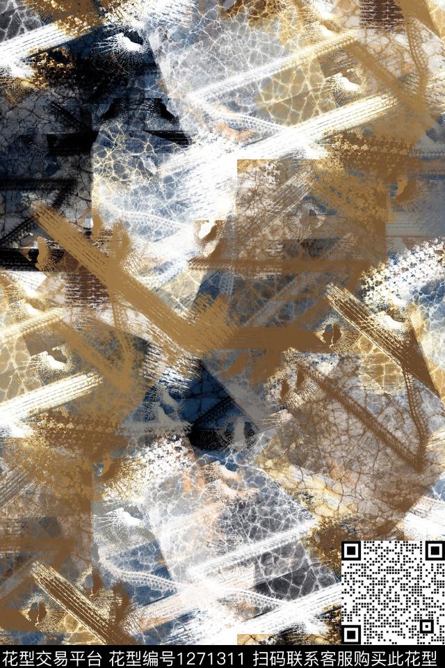 笔触运动服纹理传统印花华亿平台下载（图片编号: 1271311） - 瓦栏（Walan）