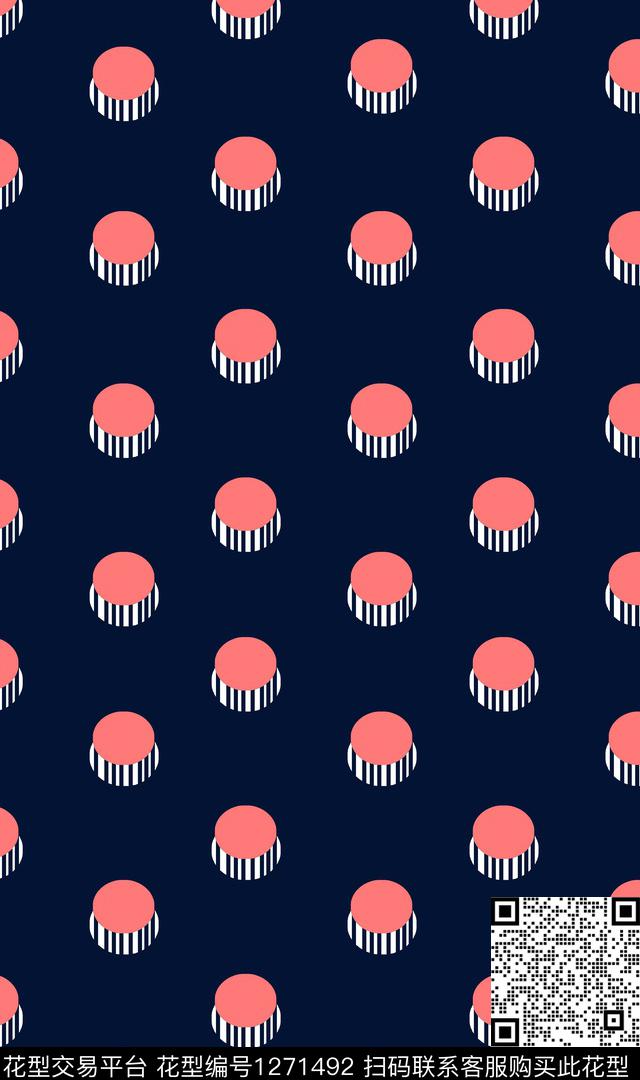 几何大牌风波点传统印花华亿平台下载（图片编号: 1271492） - 瓦栏（Walan）