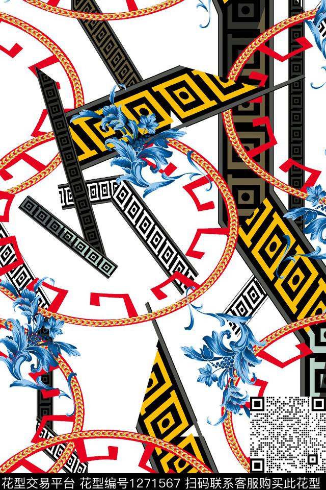 绘画男装大牌风数码印花华亿平台下载（图片编号: 1271567） - 瓦栏（Walan）