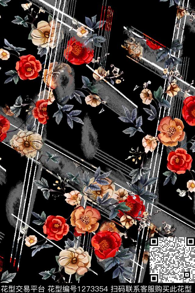 几何男装大牌风数码印花华亿平台下载（图片编号: 1273354） - 瓦栏（Walan）