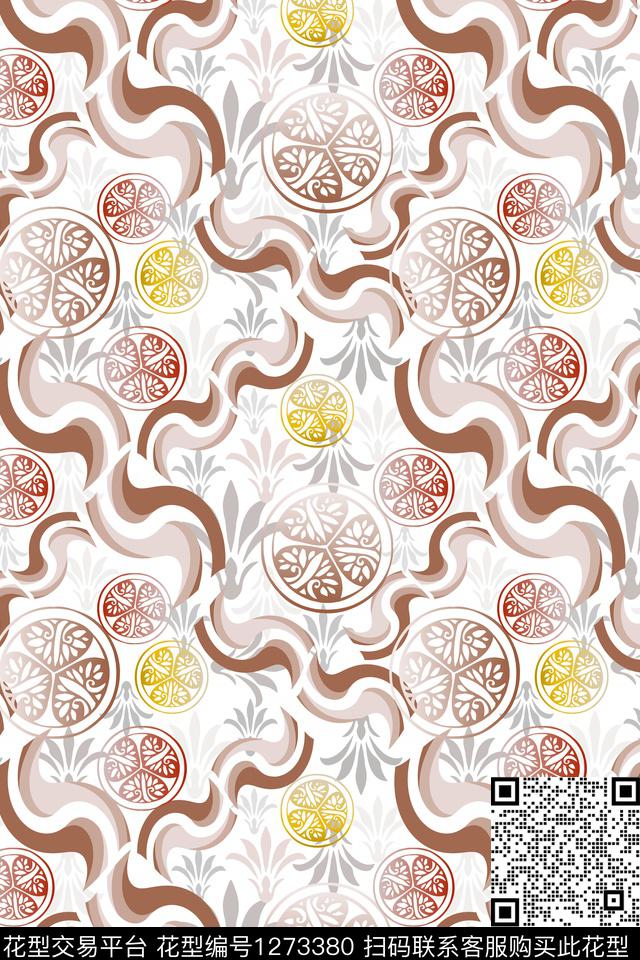 风格化花卉民族风图案蜡印传统印花华亿平台下载（图片编号: 1273380） - 瓦栏（Walan）