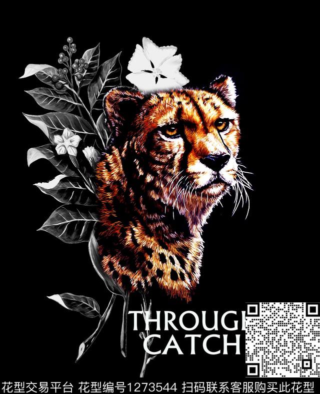 复古定位花花卉数码印花华亿平台下载（图片编号: 1273544） - 瓦栏（Walan）