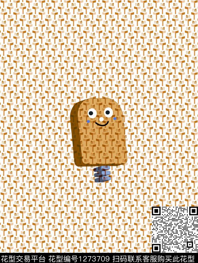 定位花卡通人物小碎花数码印花华亿平台下载（图片编号: 1273709） - 瓦栏（Walan）